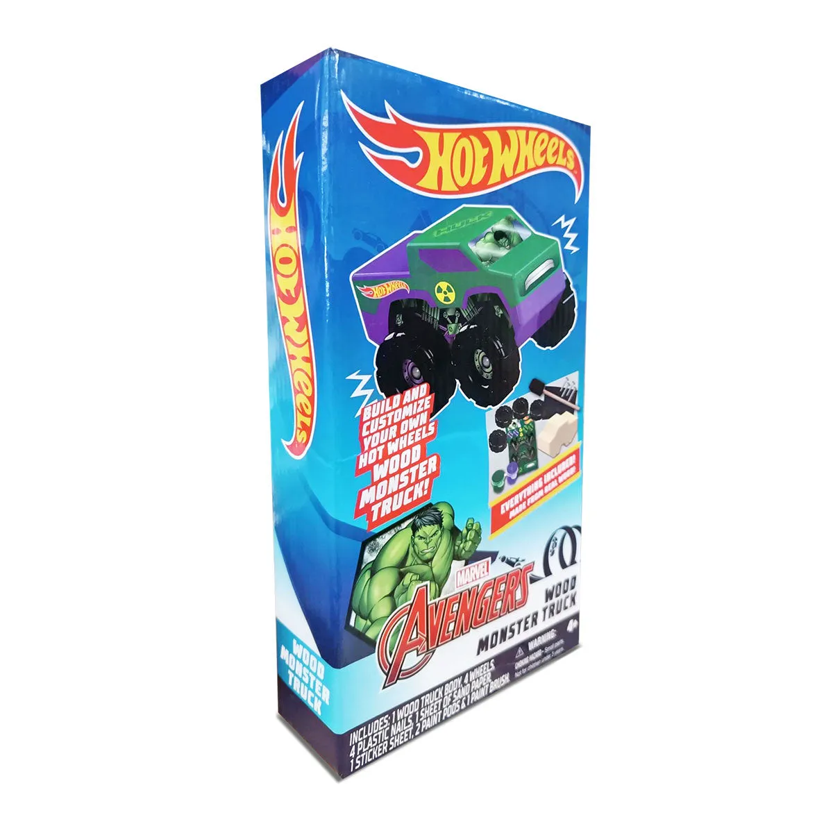 Camión con Diseo de Hulk, Monster Truck, Hot Wheels