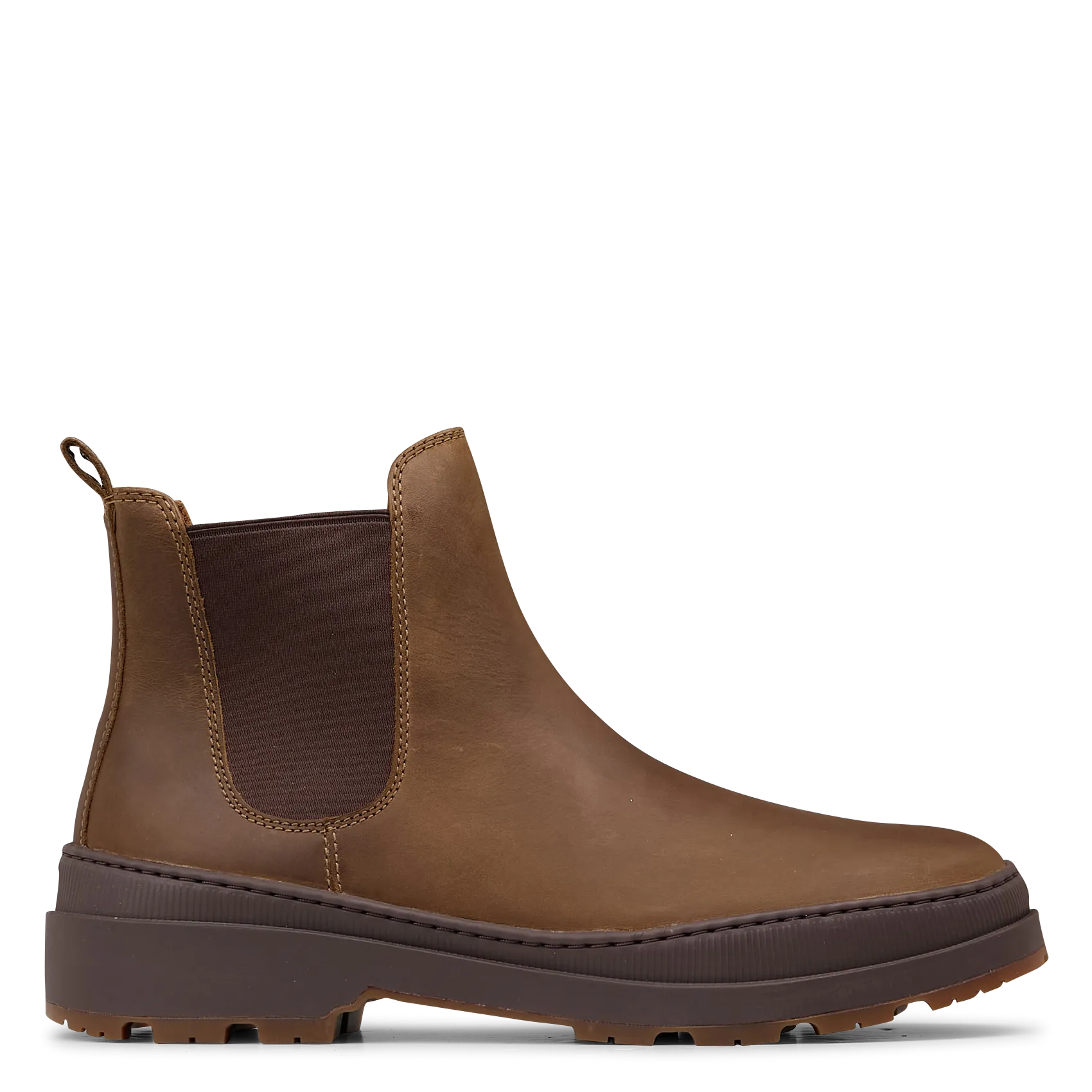 CAMPER BRUTUS TREK  BOTINES DE CUERO CON PUNTA REDONDA EN MARRON
