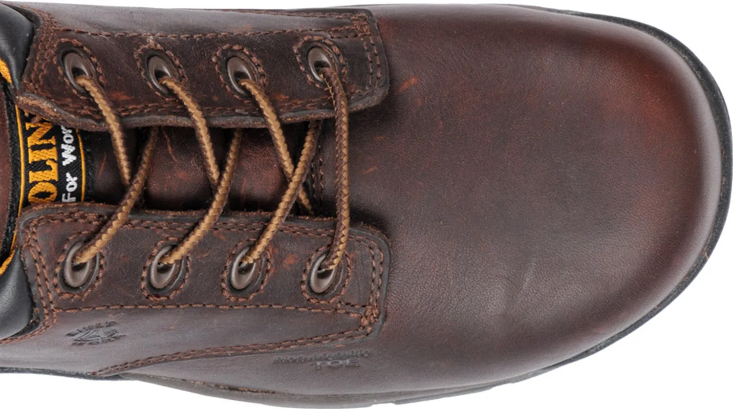 CAROLINA Oxford informal SD, con puntera de material compuesto, color dorado ßmbar, de hombre Carolina Braze
