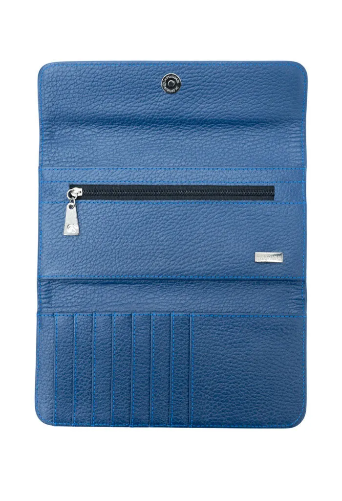 Cartera Bolsillo Vuelo de Mariposa Mezclilla