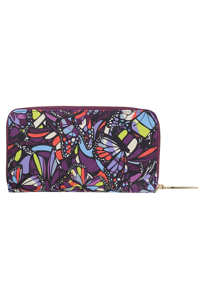 Cartera Grande Saffiano Vuelo de Mariposa Amarillo