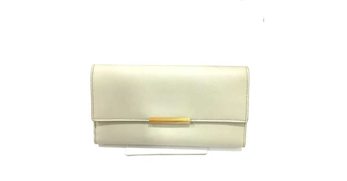 Cartera Larga Bottega Veneta Blanco 