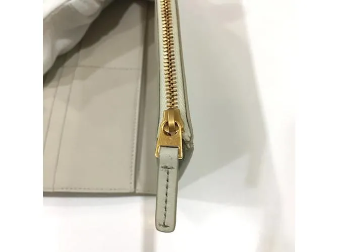 Cartera Larga Bottega Veneta Blanco 