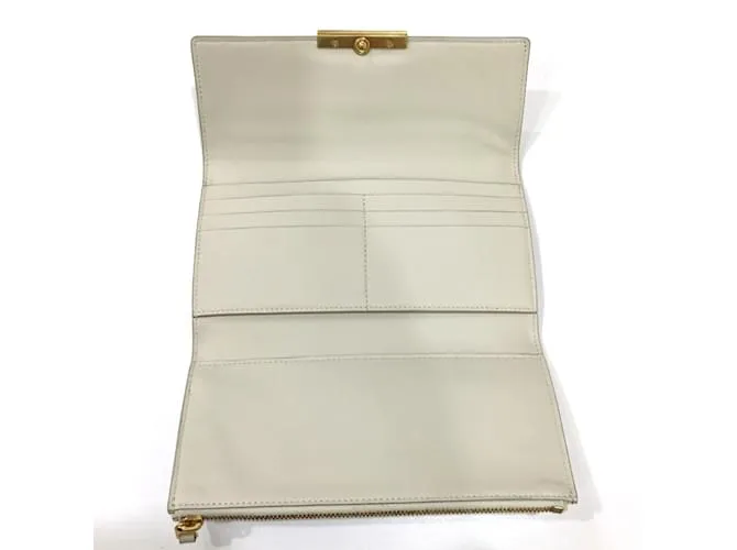 Cartera Larga Bottega Veneta Blanco 