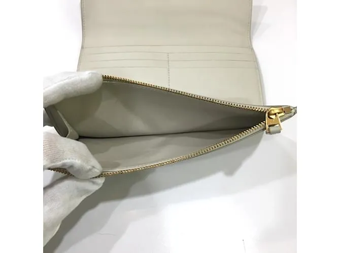 Cartera Larga Bottega Veneta Blanco 