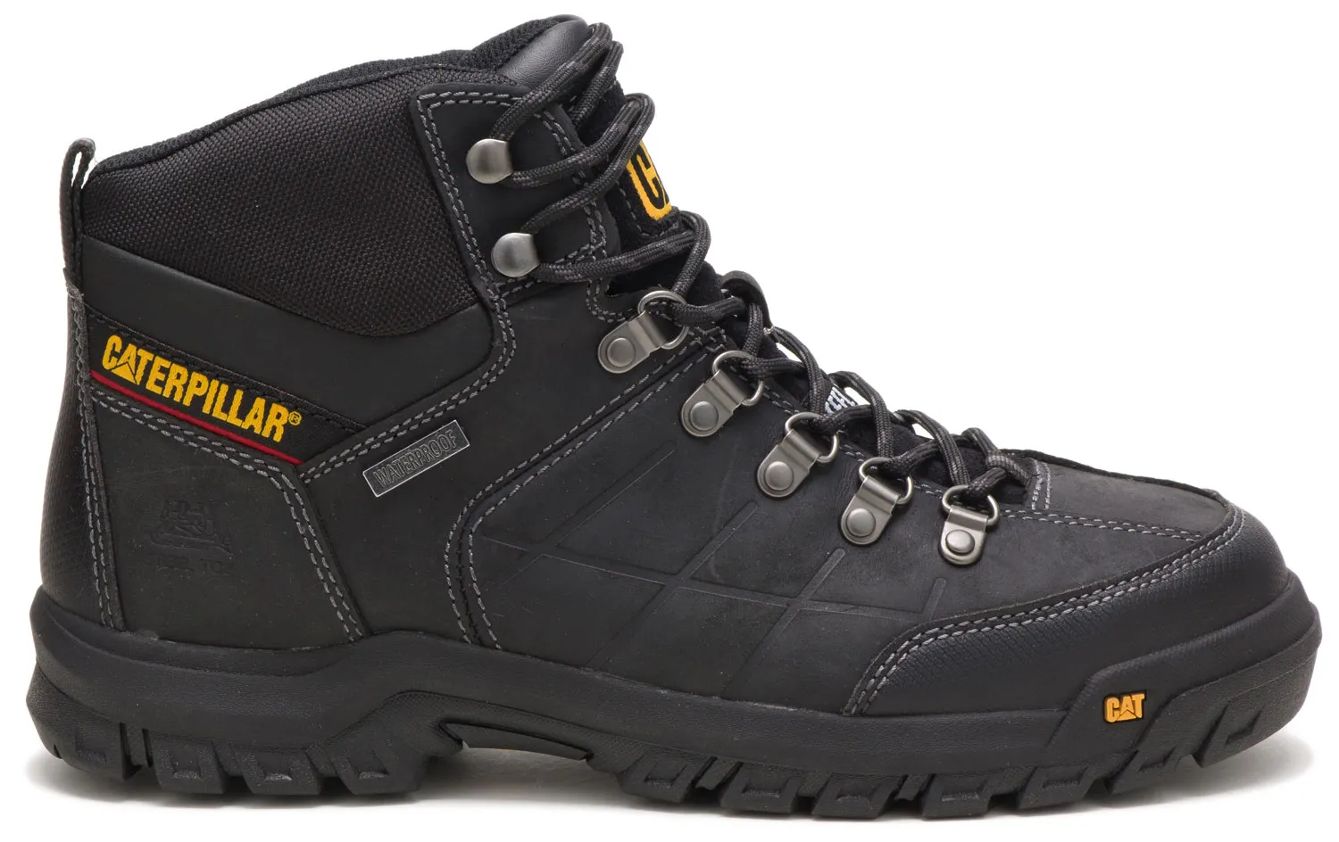 CATERPILLAR Zapato para senderismo, WP, EH, con puntera de acero, negro, de hombre, Caterpillar Threshold