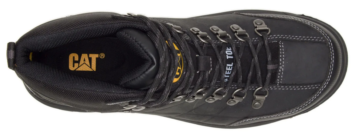 CATERPILLAR Zapato para senderismo, WP, EH, con puntera de acero, negro, de hombre, Caterpillar Threshold