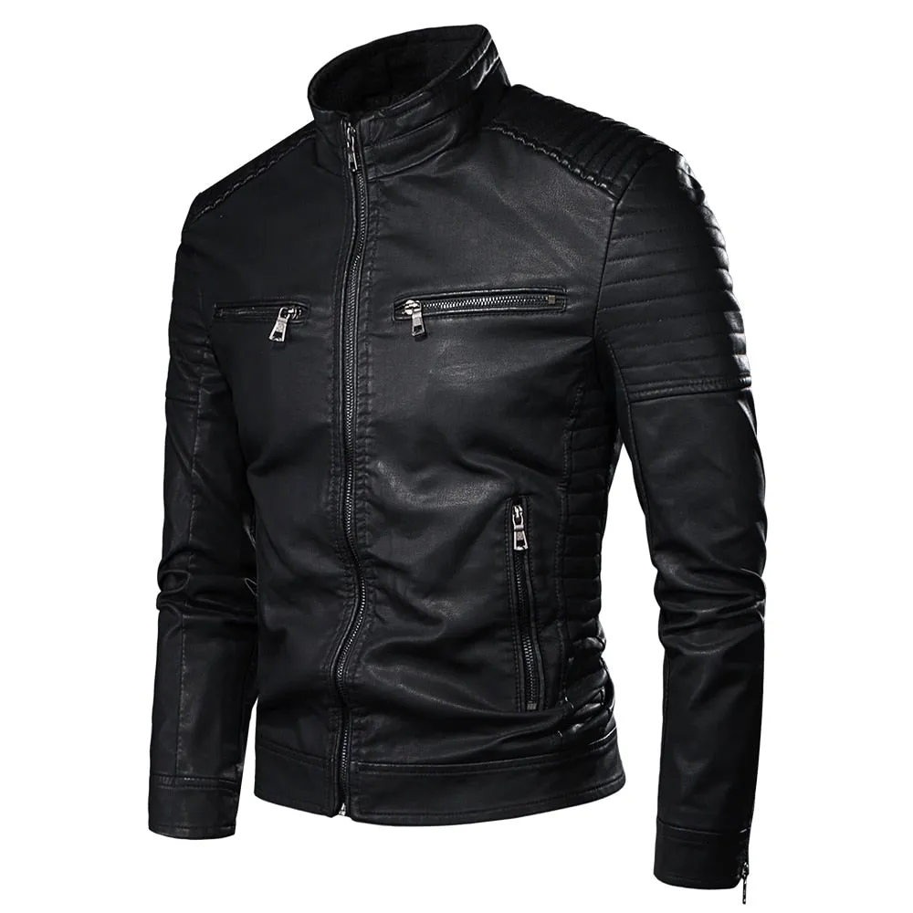 Chaqueta De Cuero Sintético Slip