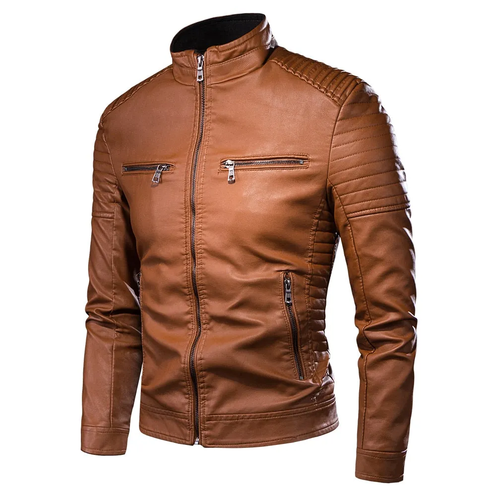 Chaqueta De Cuero Sintético Slip