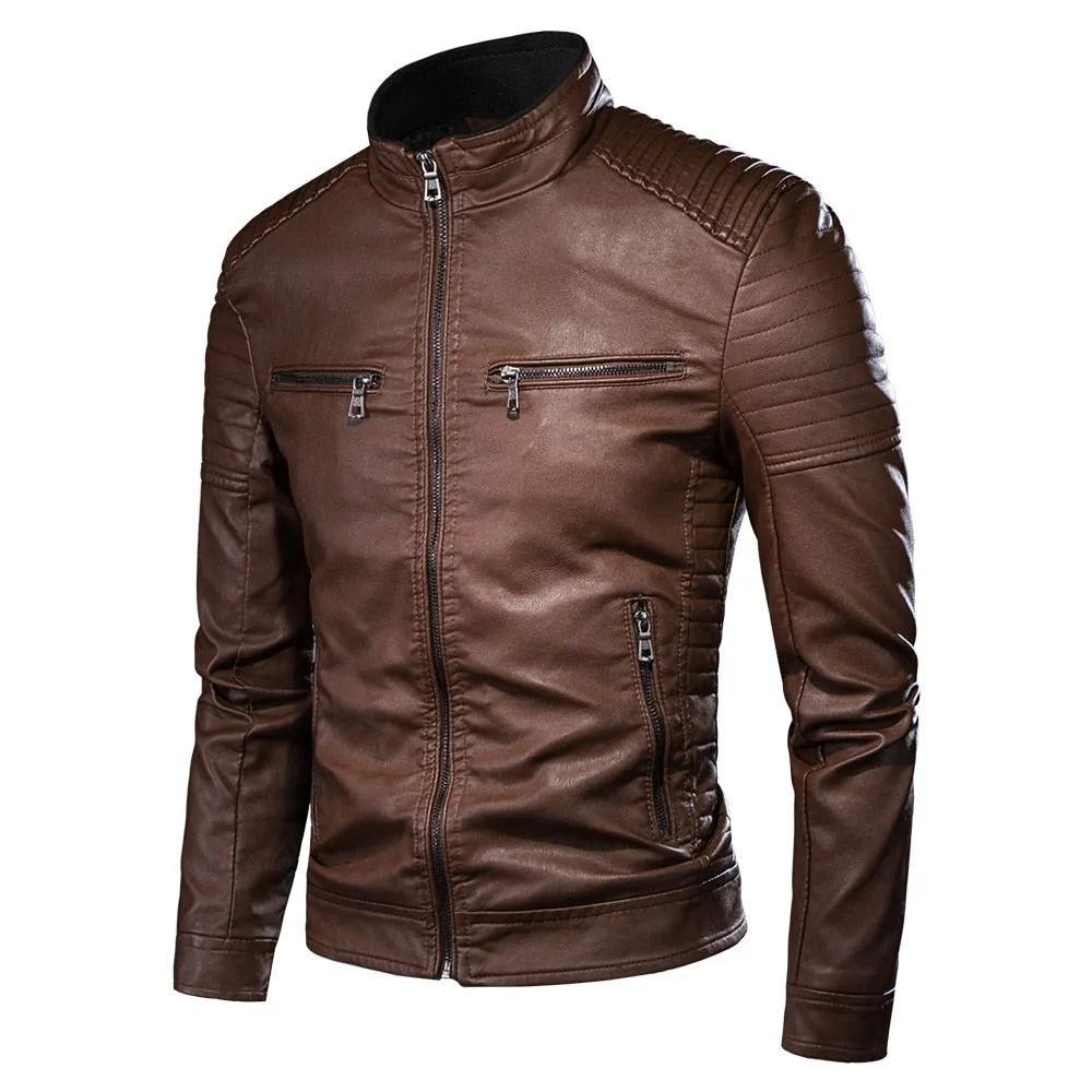 Chaqueta De Cuero Sintético Slip