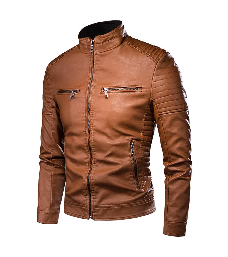 Chaqueta De Cuero Sintético Slip