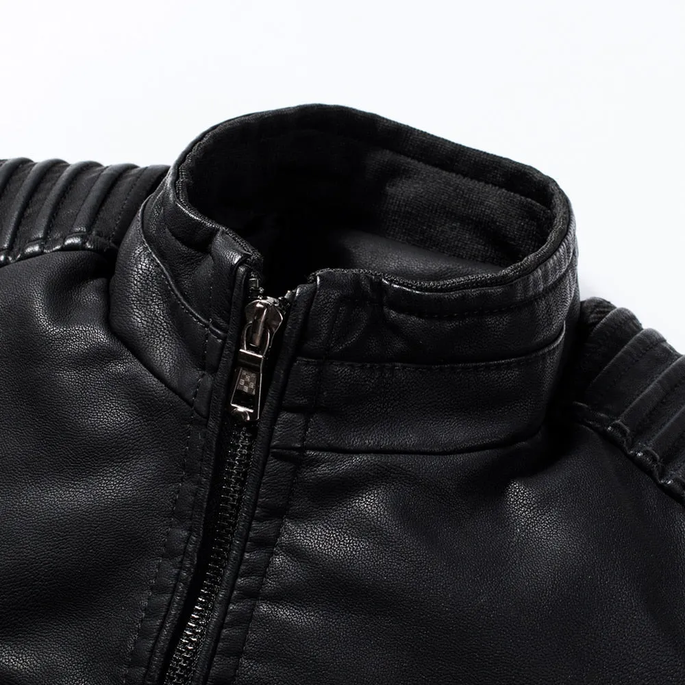 Chaqueta De Cuero Sintético Slip