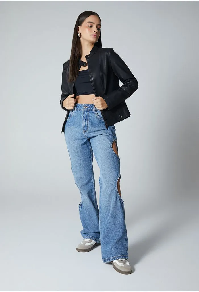 Chaqueta pu para mujer