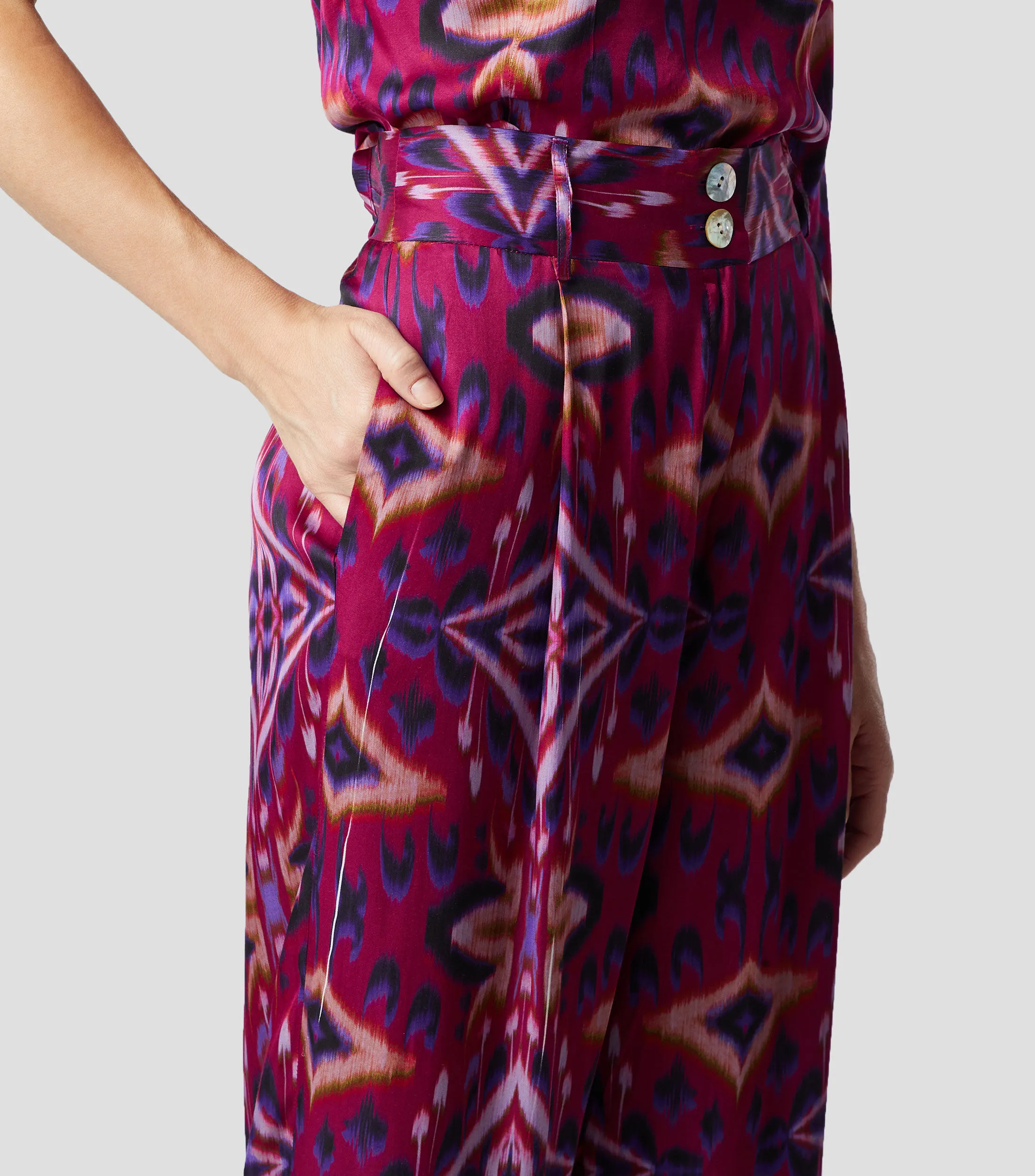 Chester & Peck Pantalón Estampado Mujer