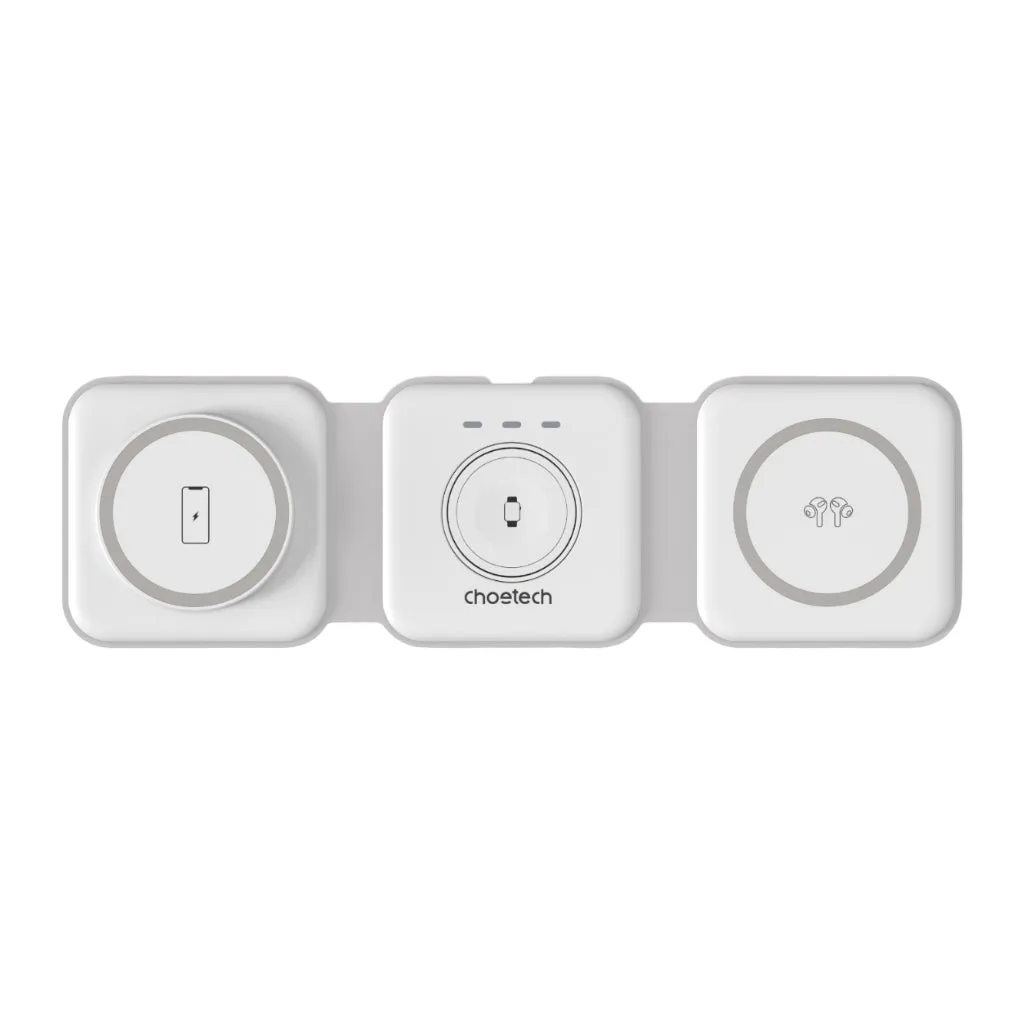 CHOETECH CARGADOR INALáMBRICO MAGNéTICO PLEGABLE 3 EN 1, T588F