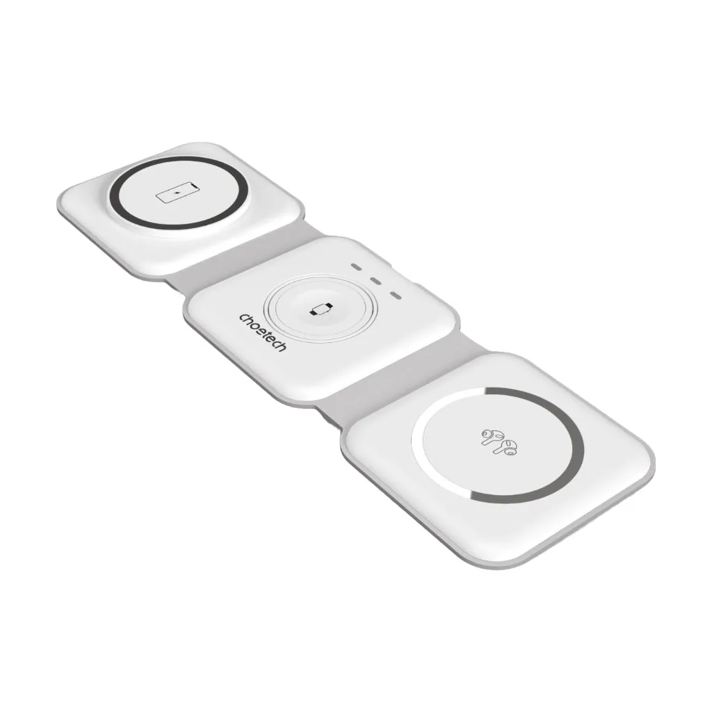 CHOETECH CARGADOR INALáMBRICO MAGNéTICO PLEGABLE 3 EN 1, T588F