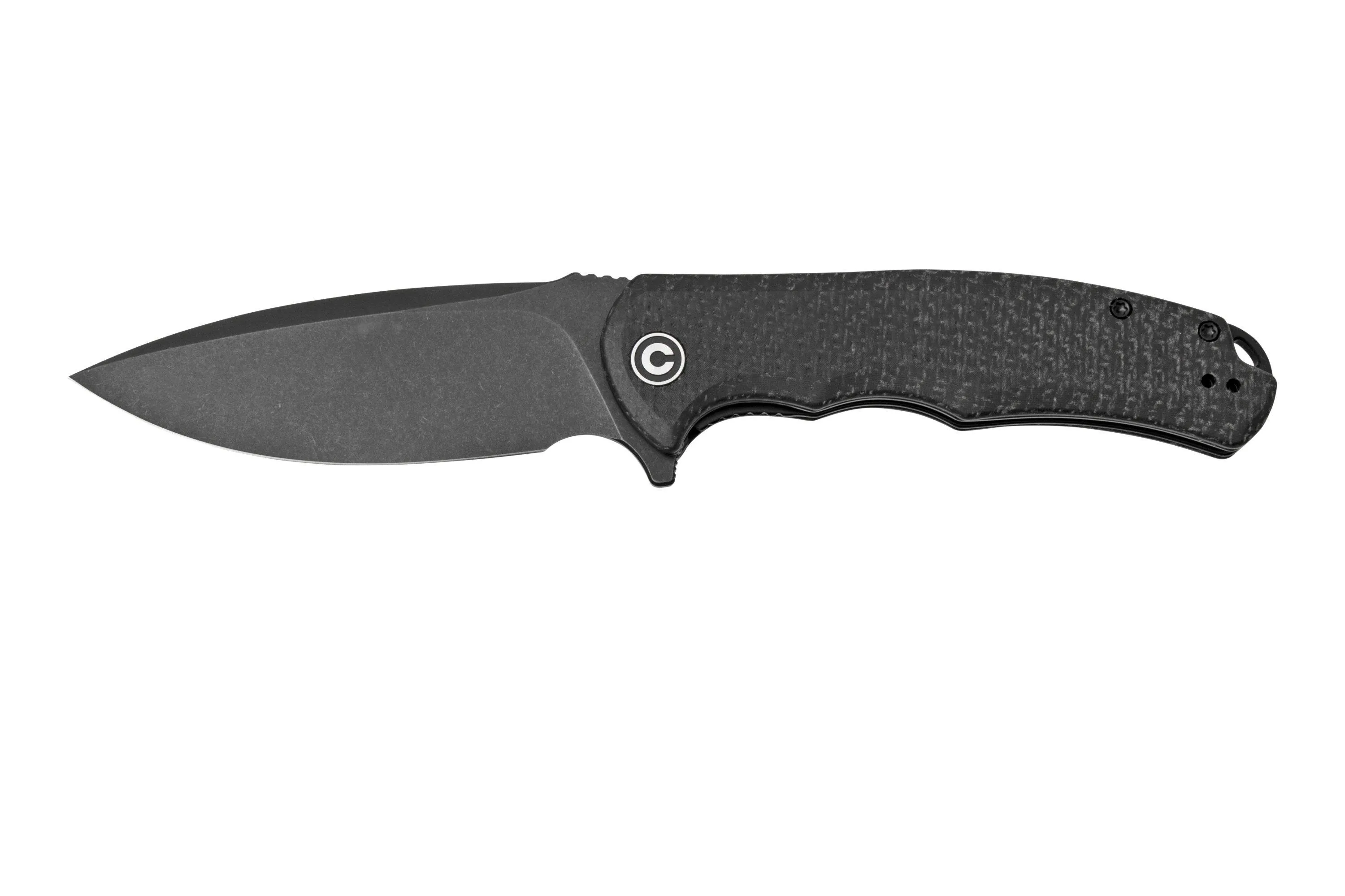 Civivi Praxis C803G Black Coarse Micarta navaja