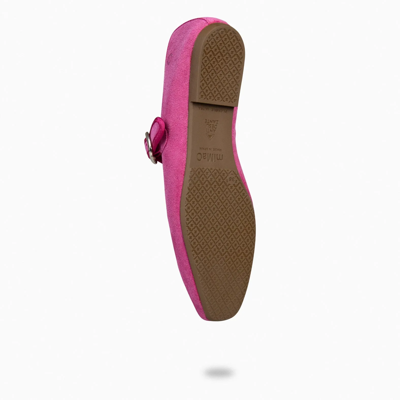 CLARA  MERCEDITAS CON PUNTERA CUADRADA FUCSIA