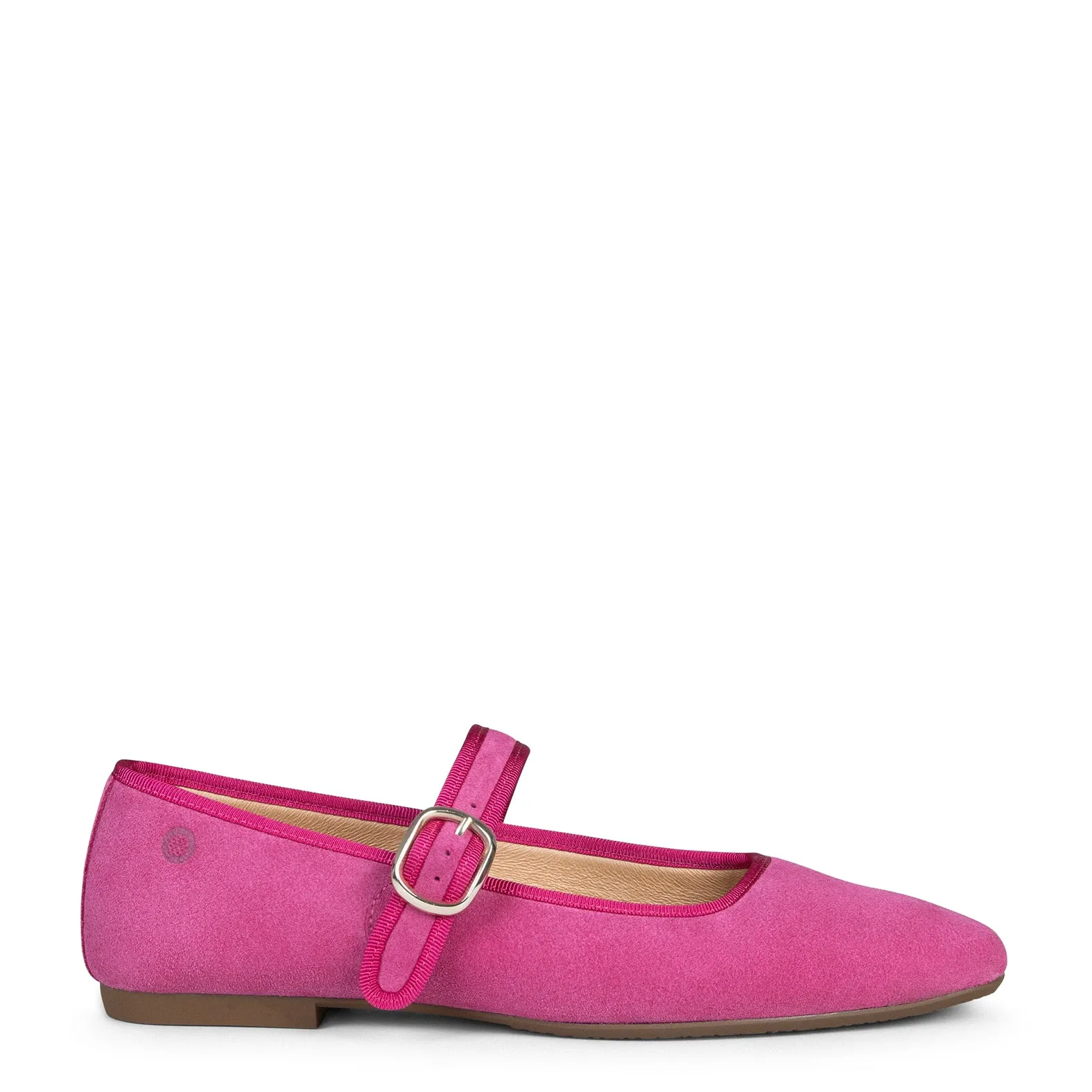 CLARA  MERCEDITAS CON PUNTERA CUADRADA FUCSIA