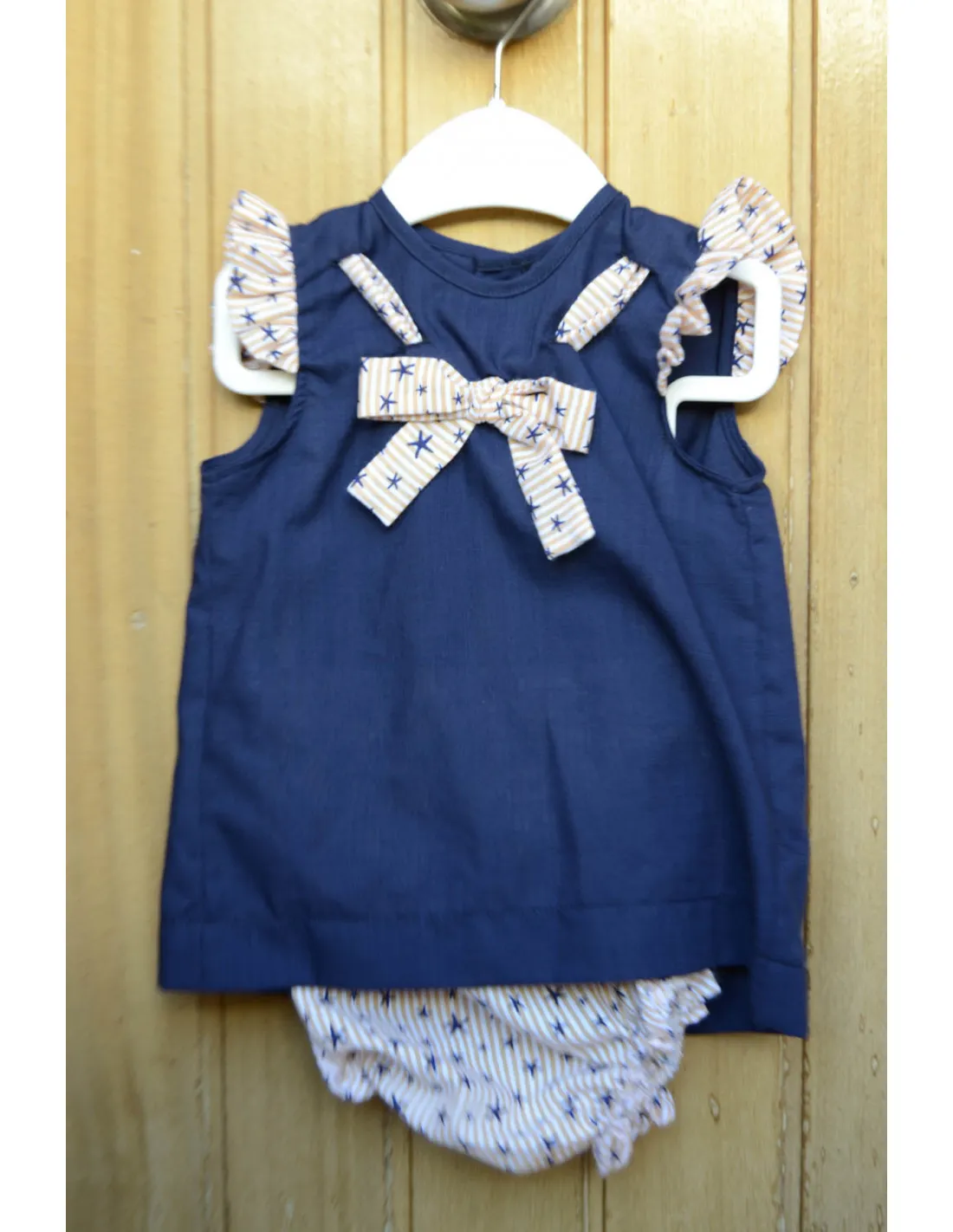 Conjunto Cubrepañal para bebé Mar