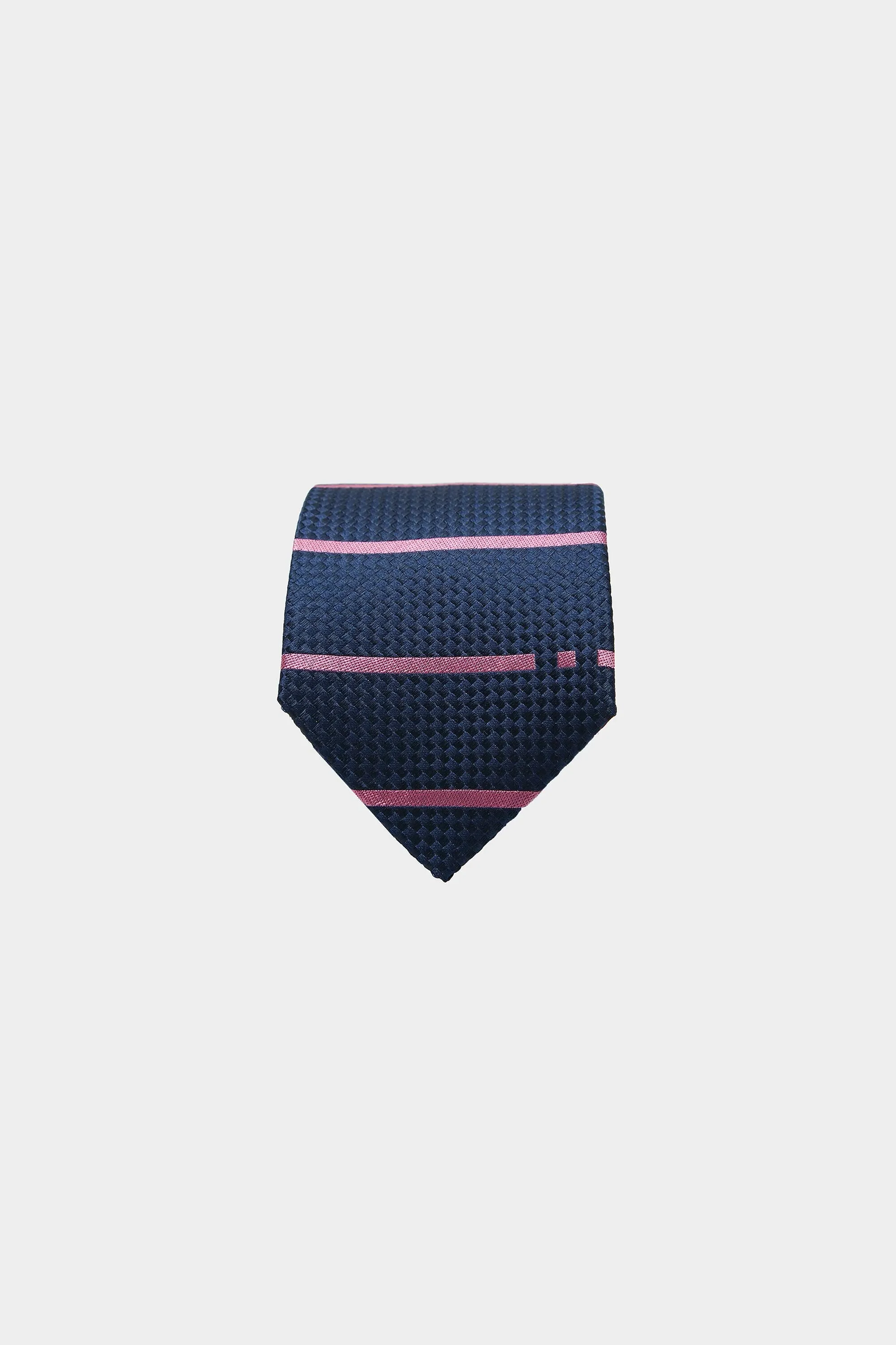 Corbata estructura seda rayas