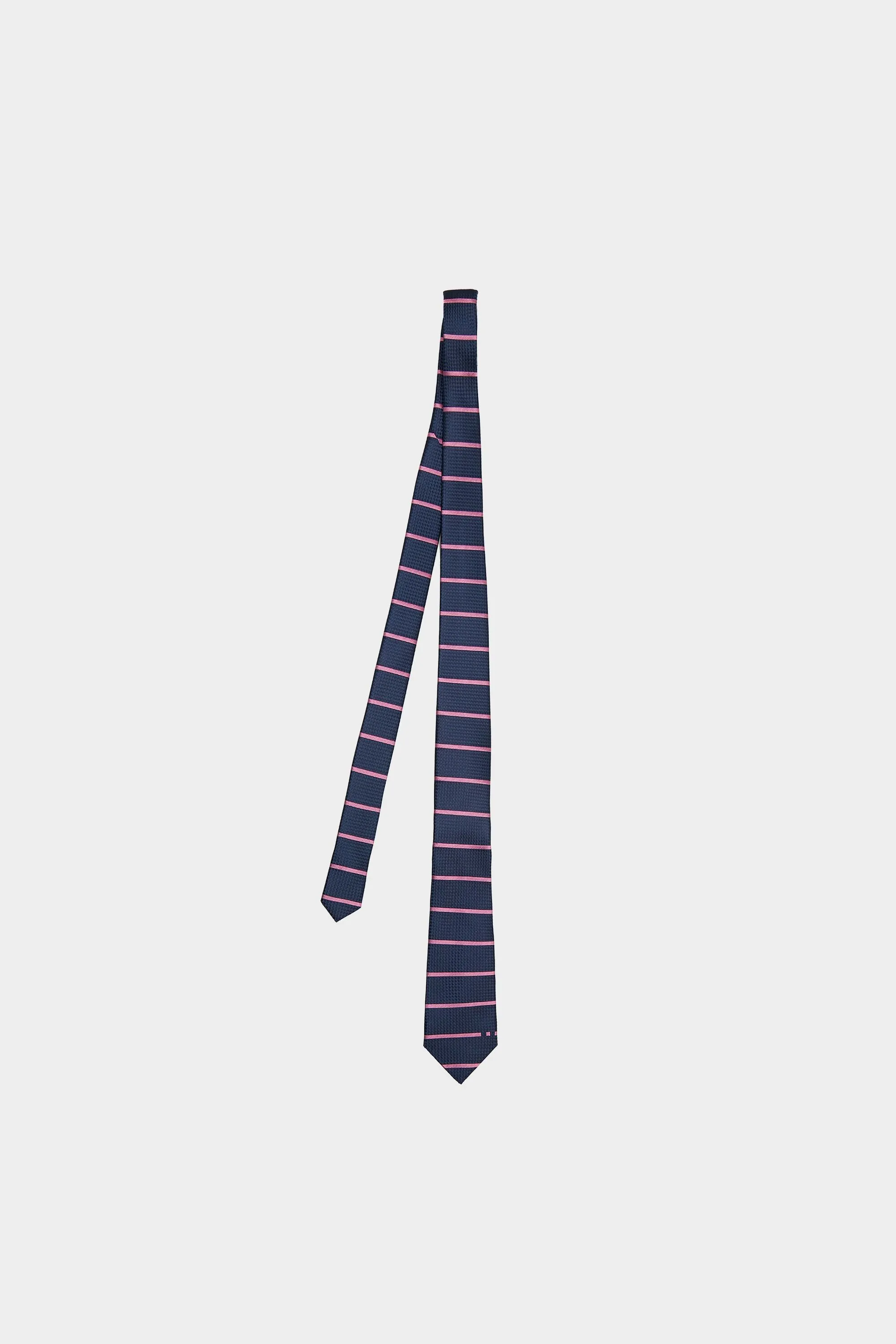 Corbata estructura seda rayas