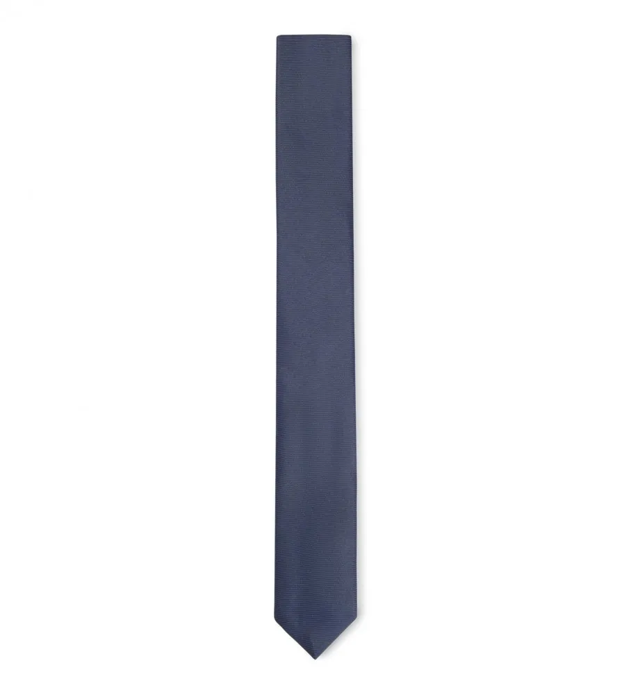 Corbata Seda marino