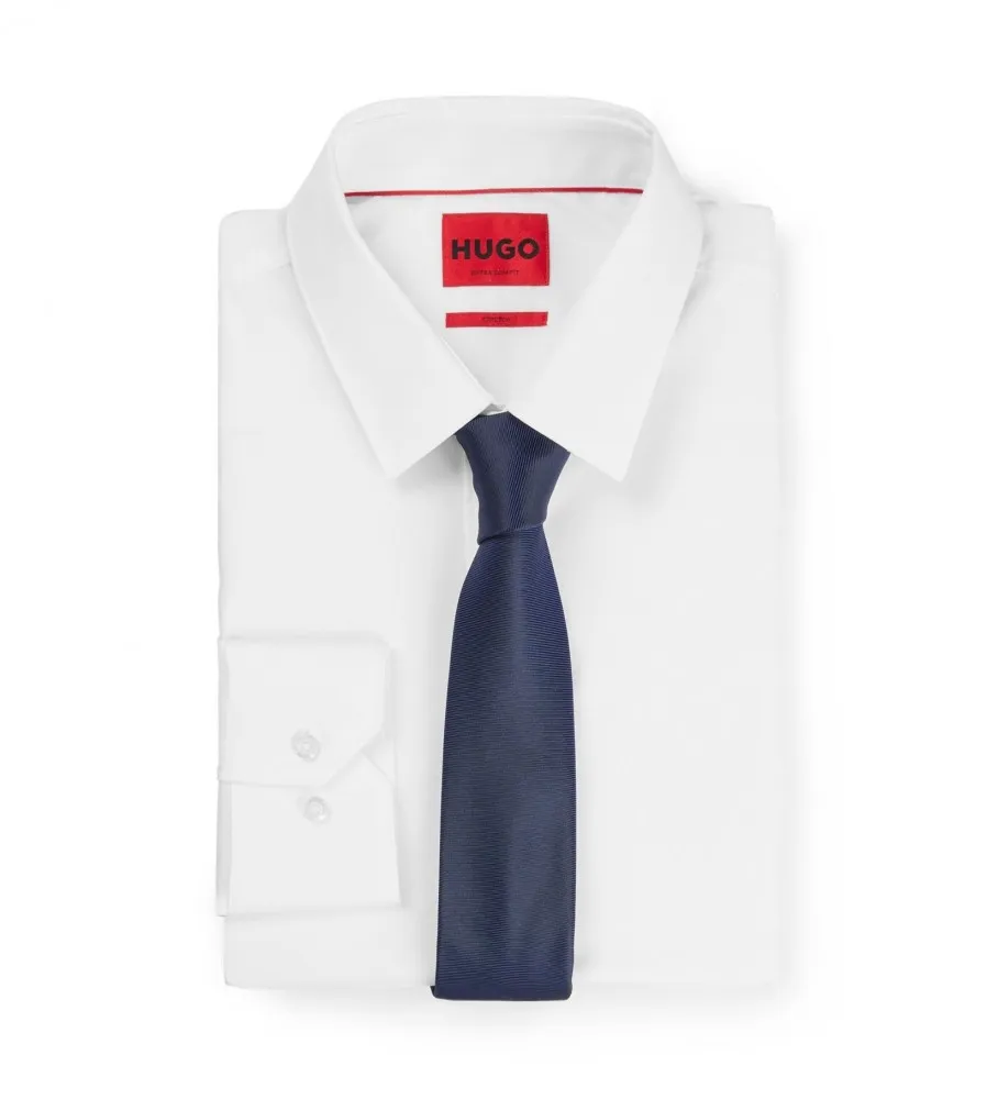 Corbata Seda marino