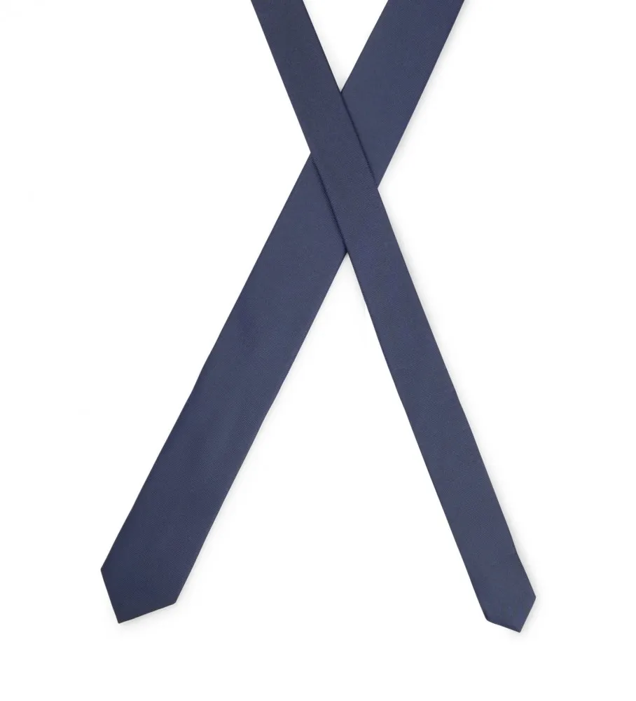 Corbata Seda marino
