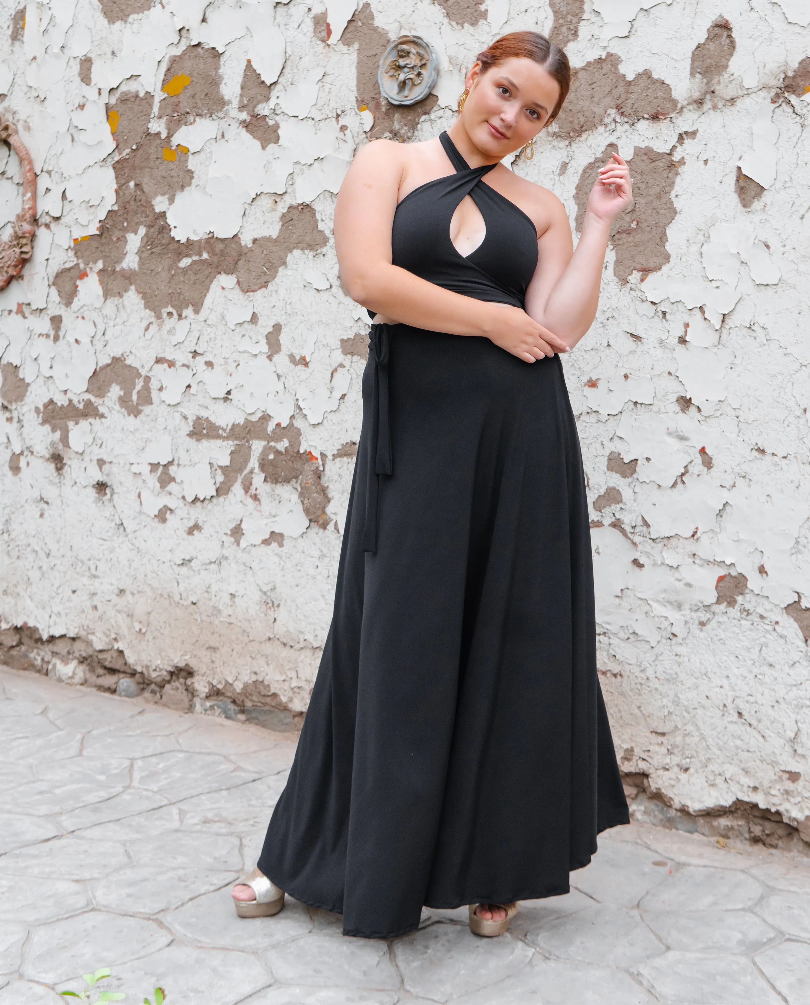 CROP TOP VANE MULTIFORMA NEGRO