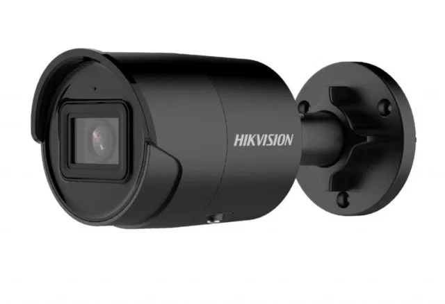 CáMARA WEB HIKVISION DS2CD2046G2IU NEGRA DE 4 MP ACUSENSE DE 2.8 MM