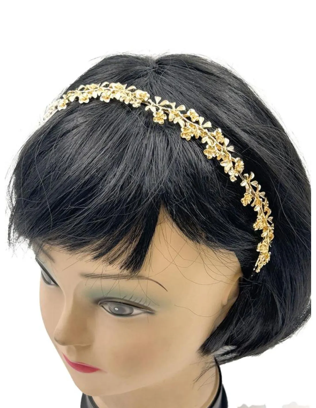 DIADEMAS ELEGANTES DORADAS PARA BODAS Y EVENTOS