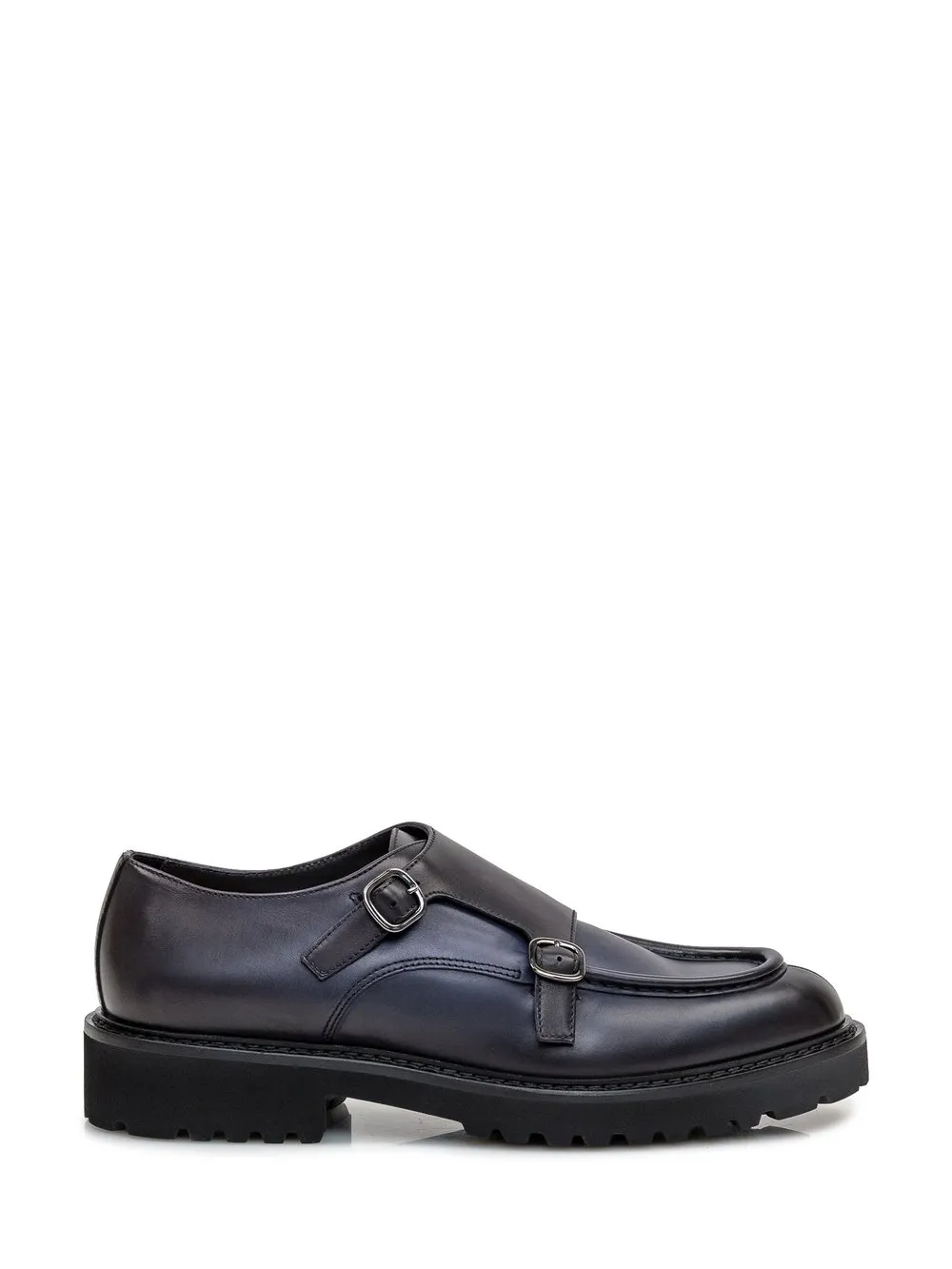 DOUCAL'S Shoe with Double Buckle Edged