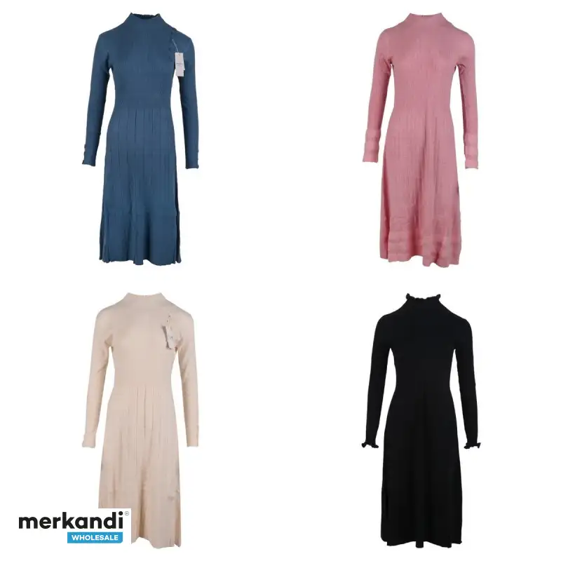 ELEGANTES VESTIDOS DE PUNTO PARA MUJER MONI&CO | TALLAS SM, LXL  OFERTA AL POR MAYOR (AB79)