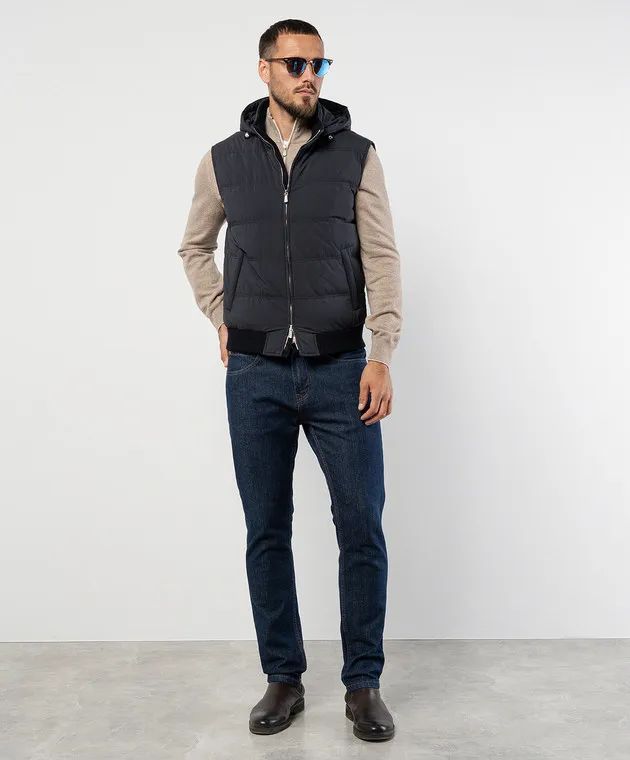 Enrico Mandelli Blue down vest