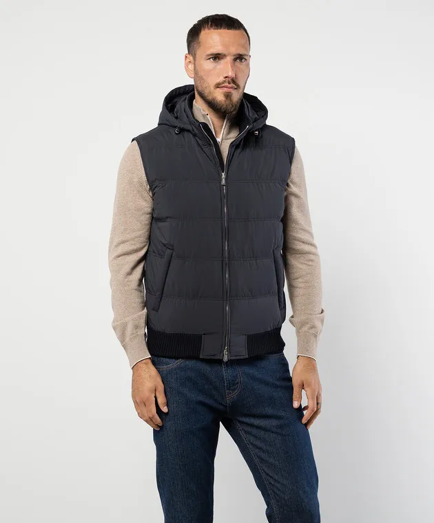 Enrico Mandelli Blue down vest