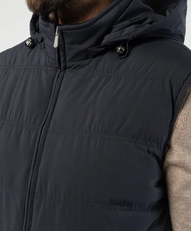 Enrico Mandelli Blue down vest