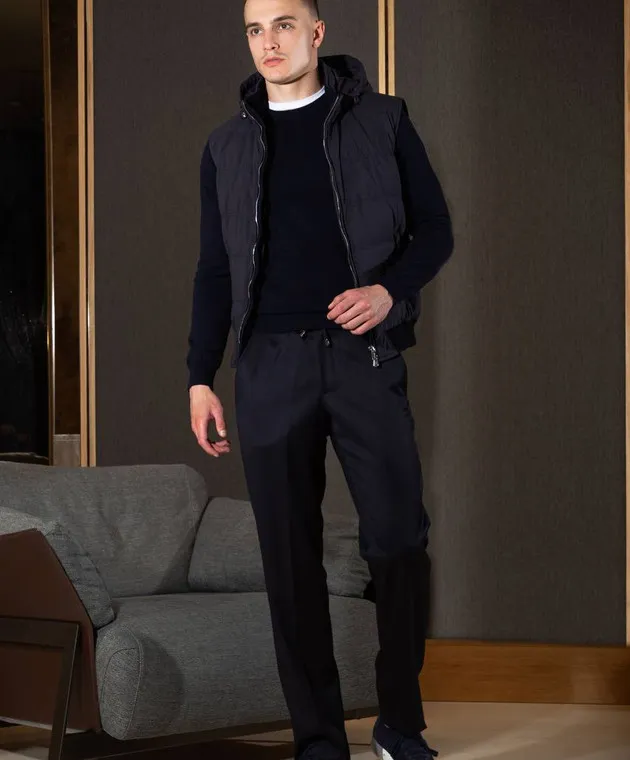 Enrico Mandelli Blue down vest