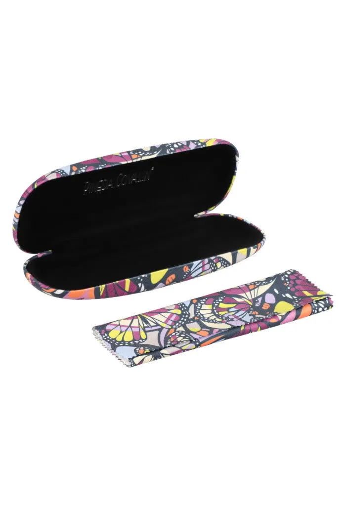 Estuche Lentes Vuelo de Mariposa Amarillo