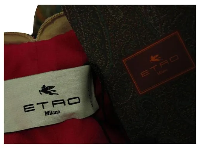 Etro Top de tirantes de espagueti en capas con estampado colorido 