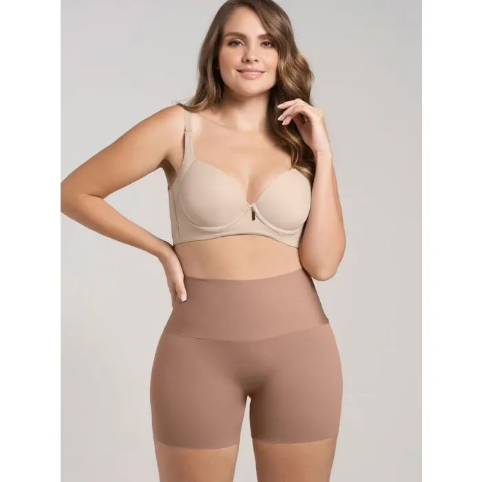 Faja short de control moderado aspecto invisible con fajón antideslizante Leonisa 012970