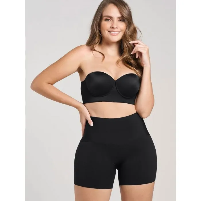 Faja short de control moderado aspecto invisible con fajón antideslizante Leonisa 012970
