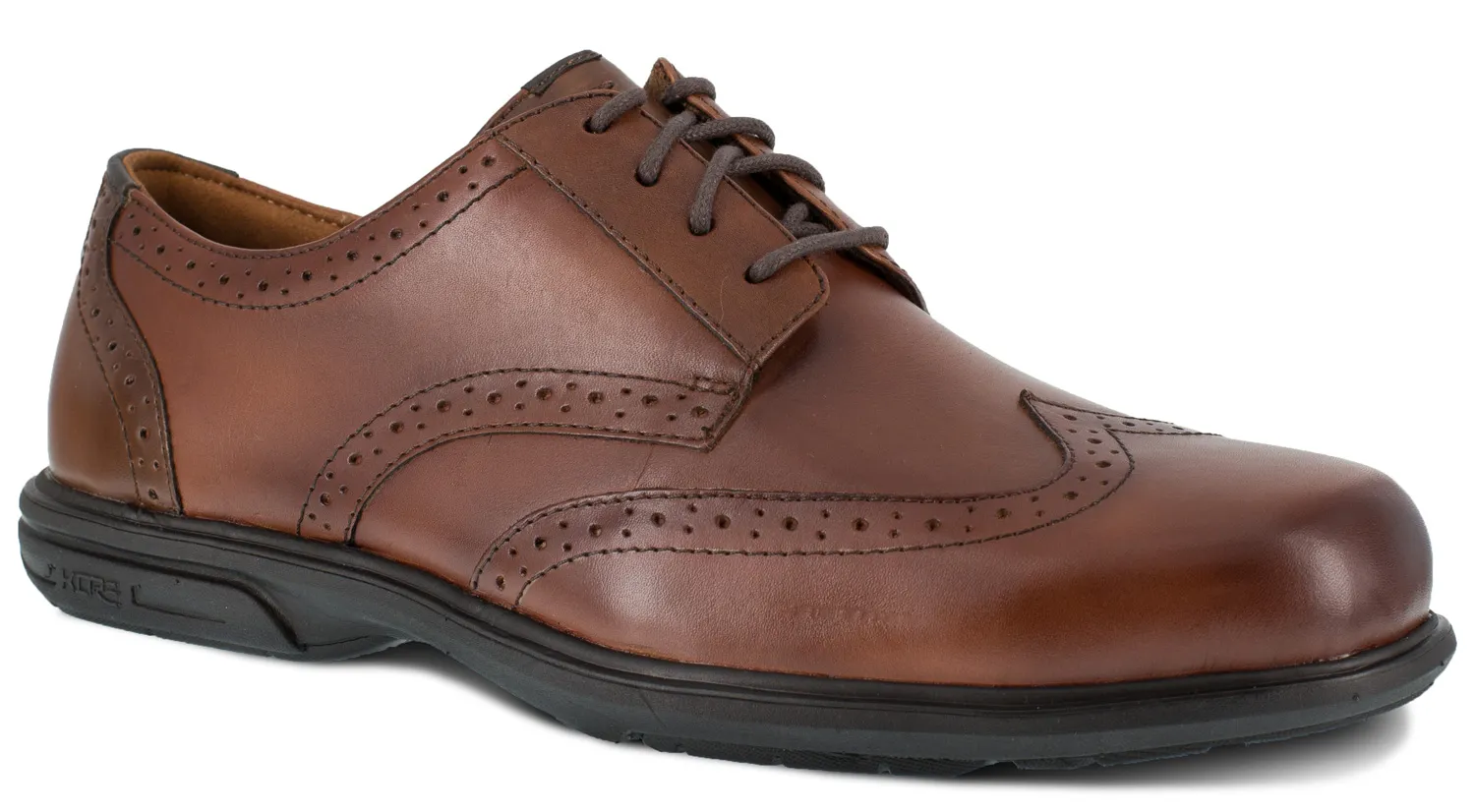 FLORSHEIM Oxford con punta de ala, SD, con puntera de acero, marrÝn, de hombre, Florsheim Loedin