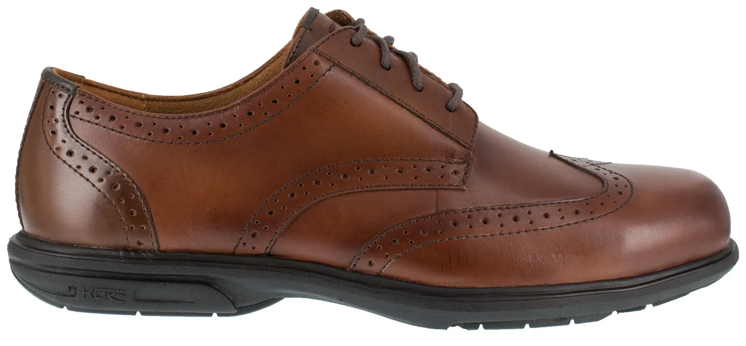 FLORSHEIM Oxford con punta de ala, SD, con puntera de acero, marrÝn, de hombre, Florsheim Loedin