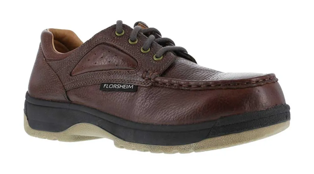 FLORSHEIM Oxford con puntera de mocas×n Eurocasual SD, con puntera de composite no metßlica, de hombre, marrÝn oscuro, Florsheim