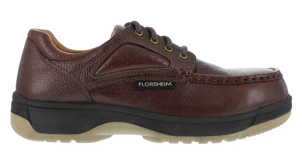 FLORSHEIM Oxford con puntera de mocas×n Eurocasual SD, con puntera de composite no metßlica, de hombre, marrÝn oscuro, Florsheim