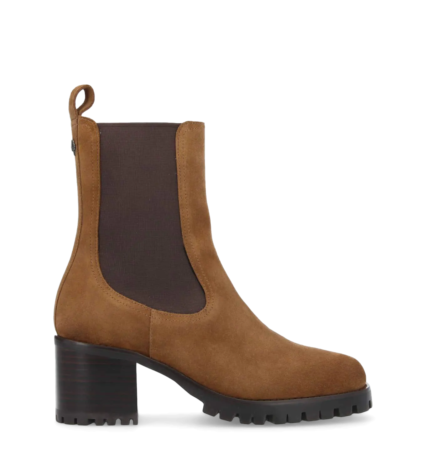 FREE LANCE JADE 45  BOTINES DE CUERO CON SUELAS DENTADAS EN MARRON
