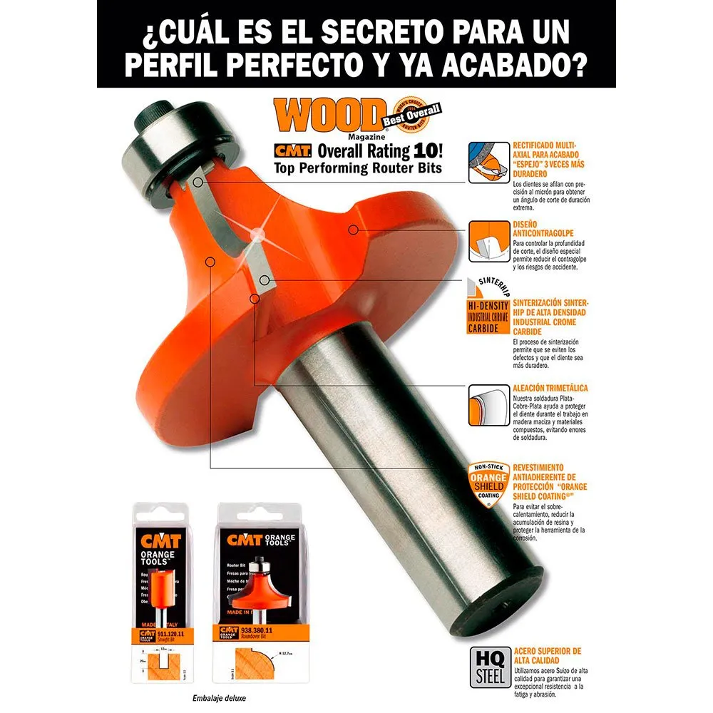 Fresa para cajones Z:2 HM S:8 D:31.7x12.7 955.002.11 CMT
