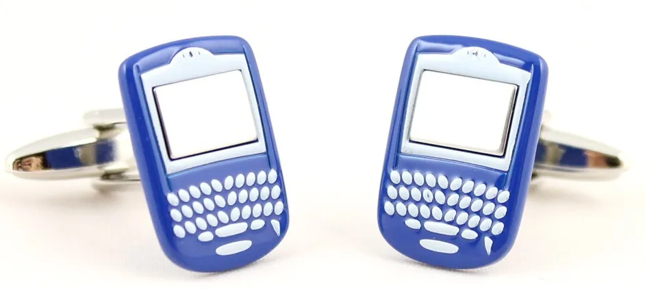 Gemelos para camisa Blackberry Azul