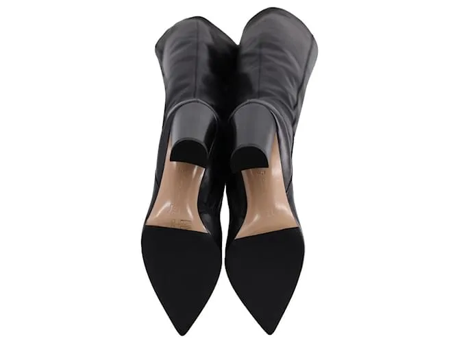 Gianvito Rossi Kerolyn 85 Botas Altas en Piel Negra Negro 